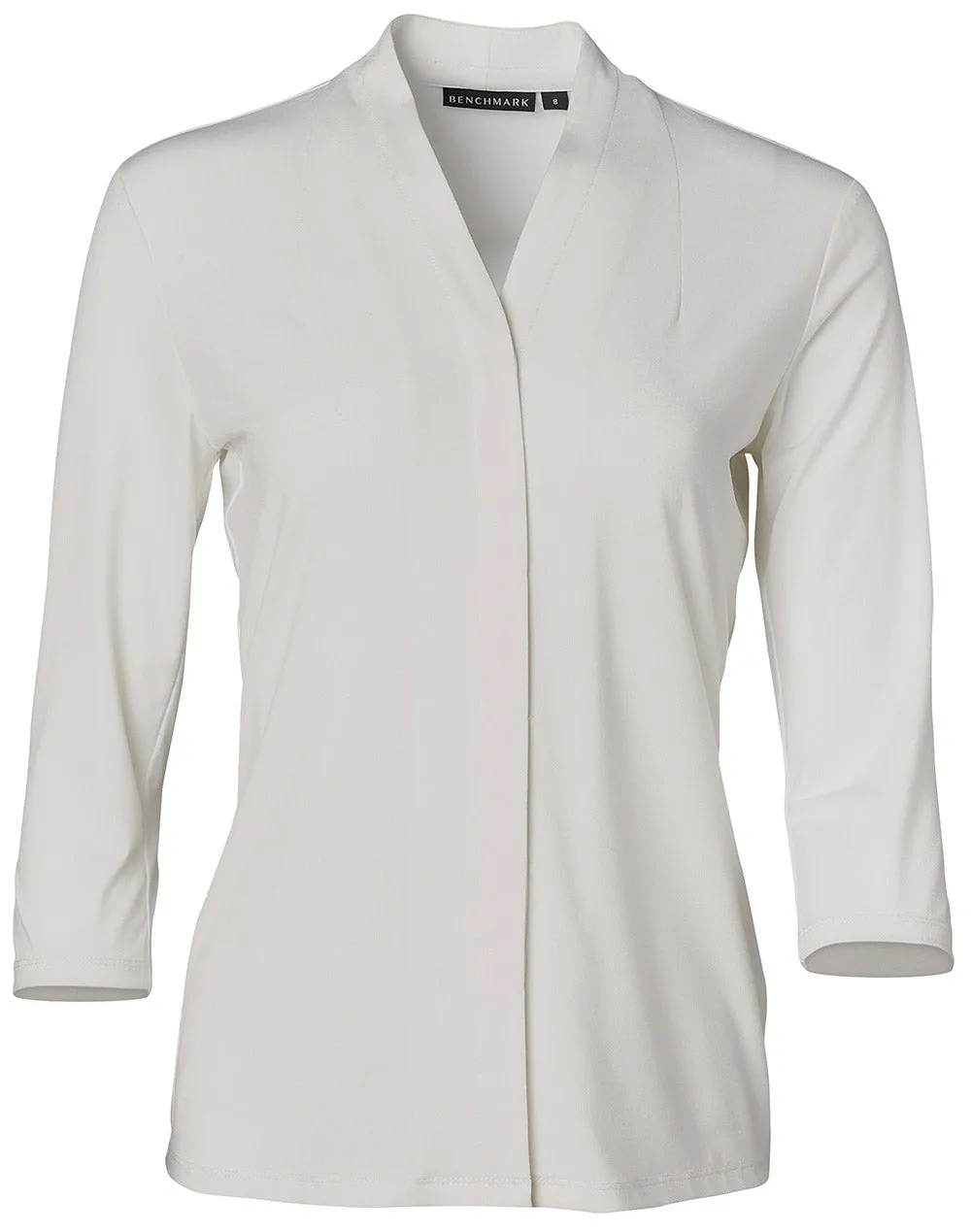 LADIES 3/4 SLEEVE STRETCH KNIT TOP ISABEL