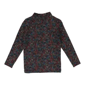 Lil Legs All Over Floral Mock Neck
