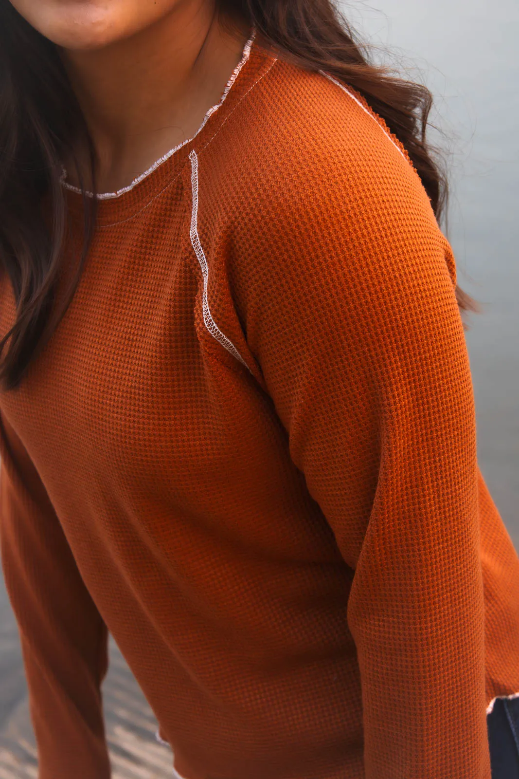 Lima Contrast Seam Detail Top