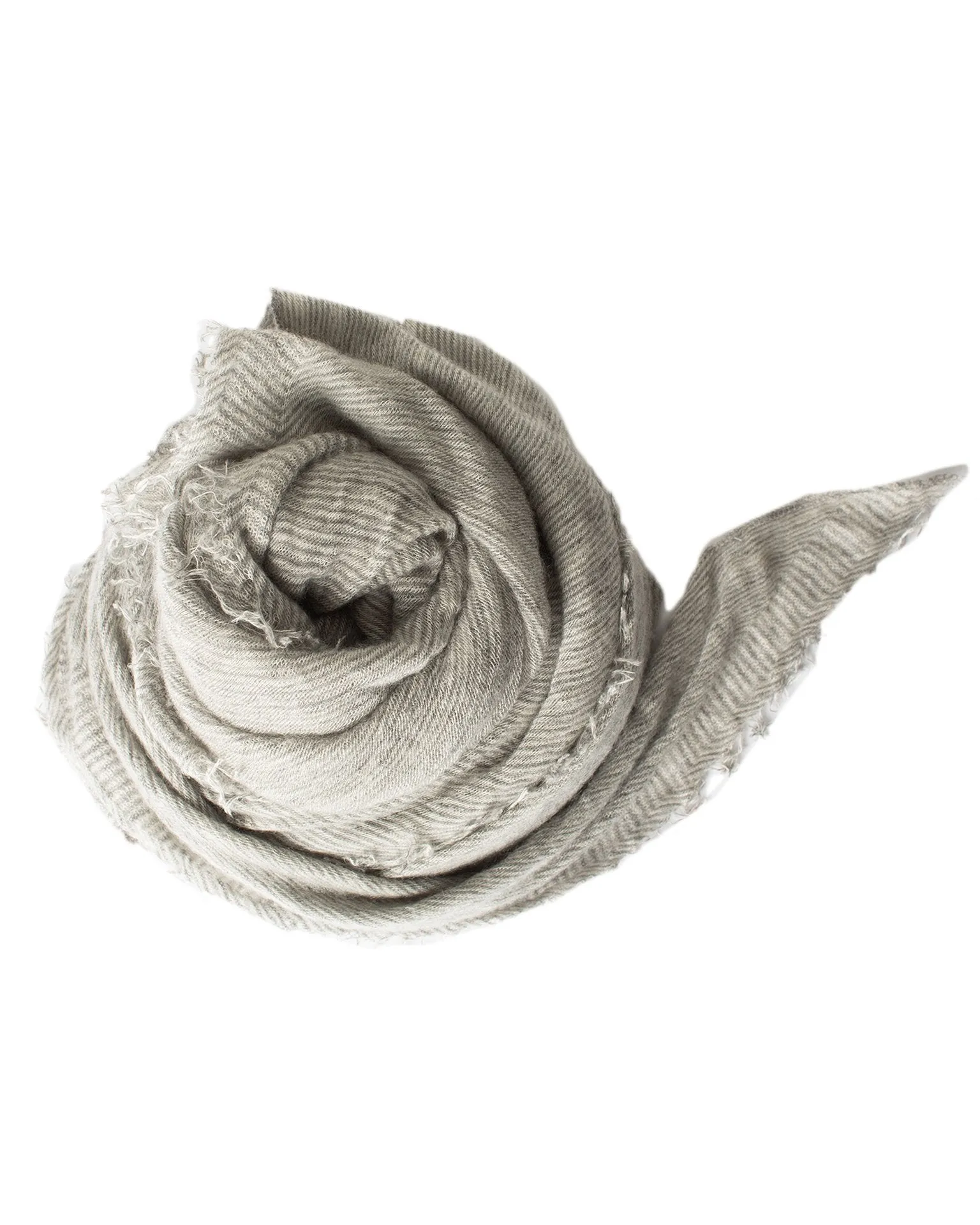 Love Cashmere Scarf in Heather Grey X Milk