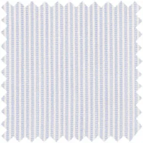 Made-to-Measure Shirt in Pale Blue/White Stripe End-on-End