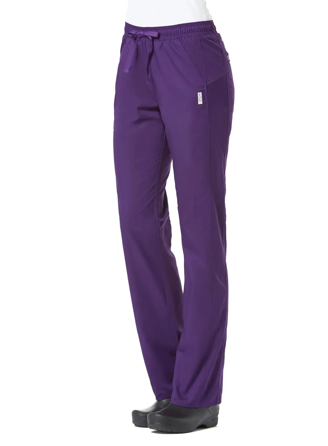 Maevn Women's Sporty Mesh Panel Scrub Pant