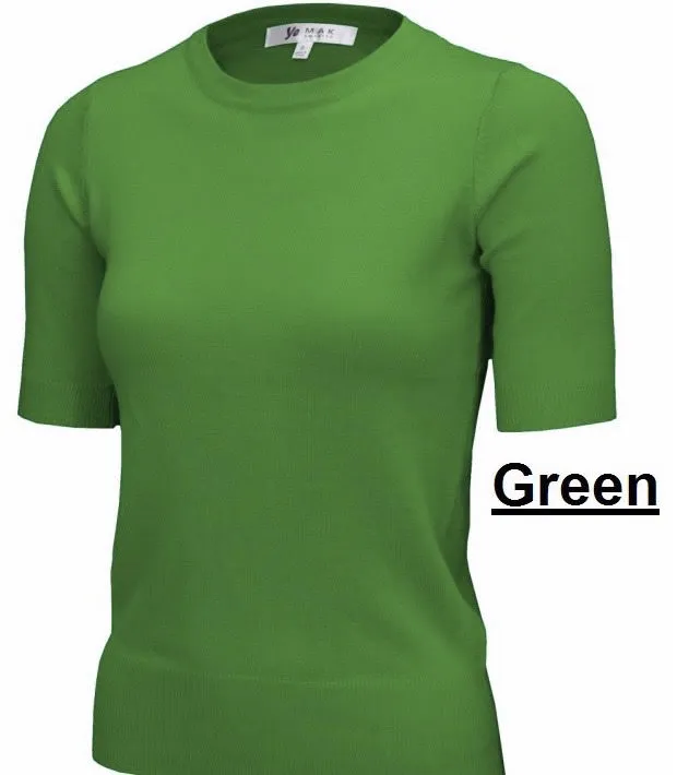 MAK Short Sleeved Crewneck Sweater - Various Colours
