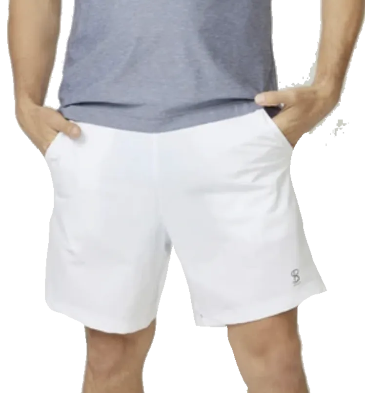 Mens BSport 7” Tailored Short (White)