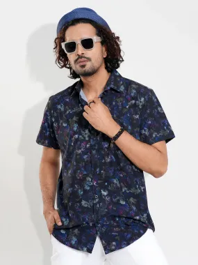 Men's Regular Collar Casual Half Sleeve Shirt
