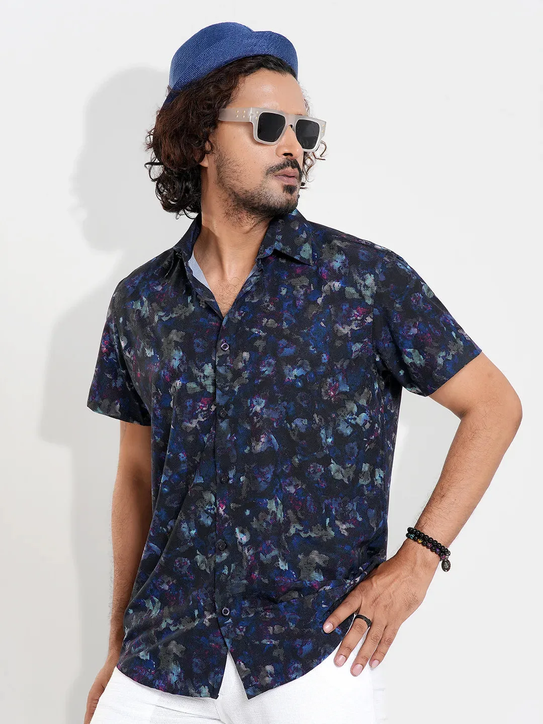 Men's Regular Collar Casual Half Sleeve Shirt