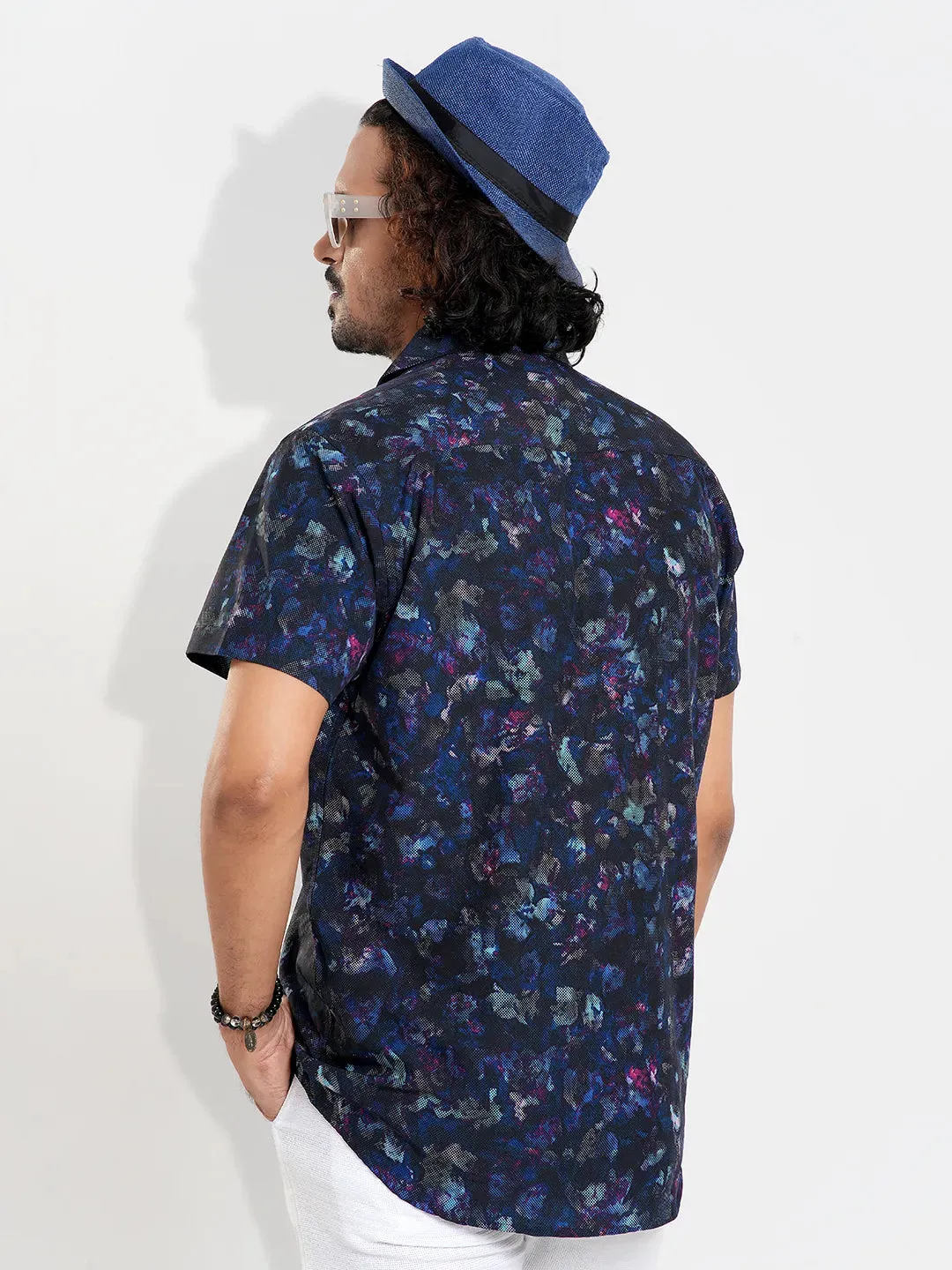 Men's Regular Collar Casual Half Sleeve Shirt