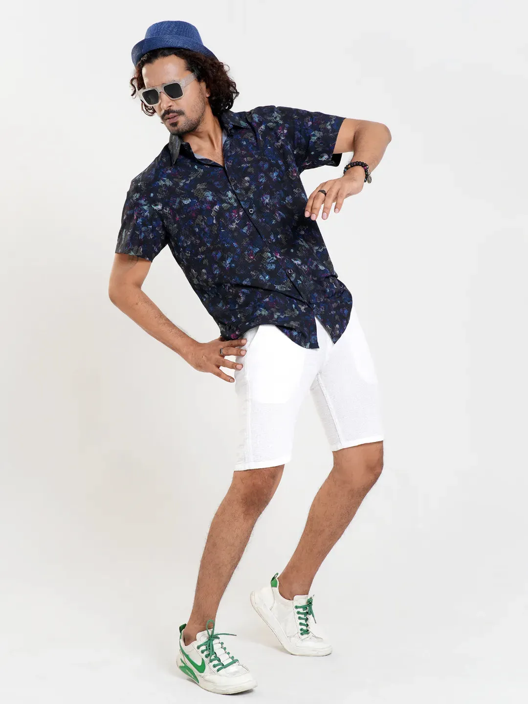 Men's Regular Collar Casual Half Sleeve Shirt