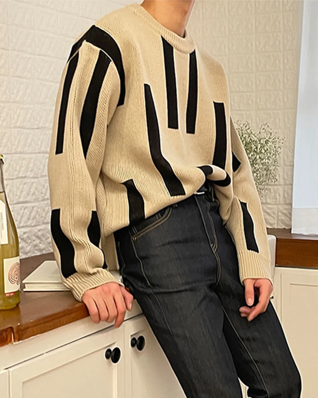 MENS RETRO SWEATER KBQ0548