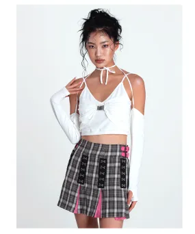 METAL BUCKLE crop top
