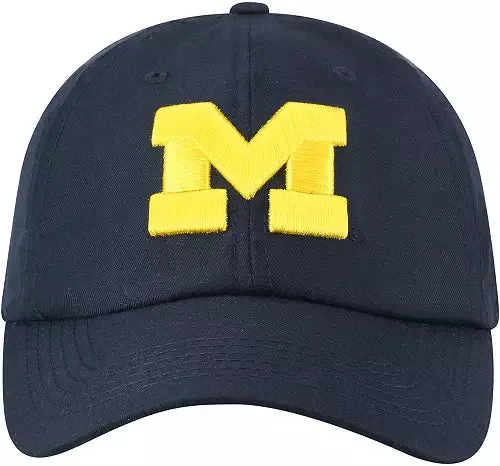 Michigan Wolverines Top of the World Blue Staple Adjustable Hat - Navy