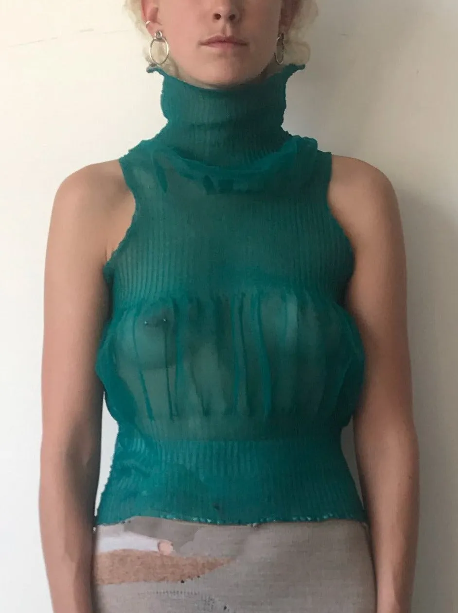 Monofilament turtleneck