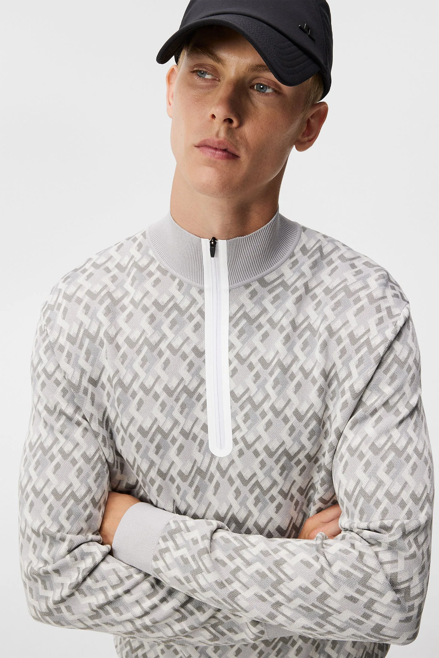 Nate Knitted Sweater / JL Micro Bridge Grey