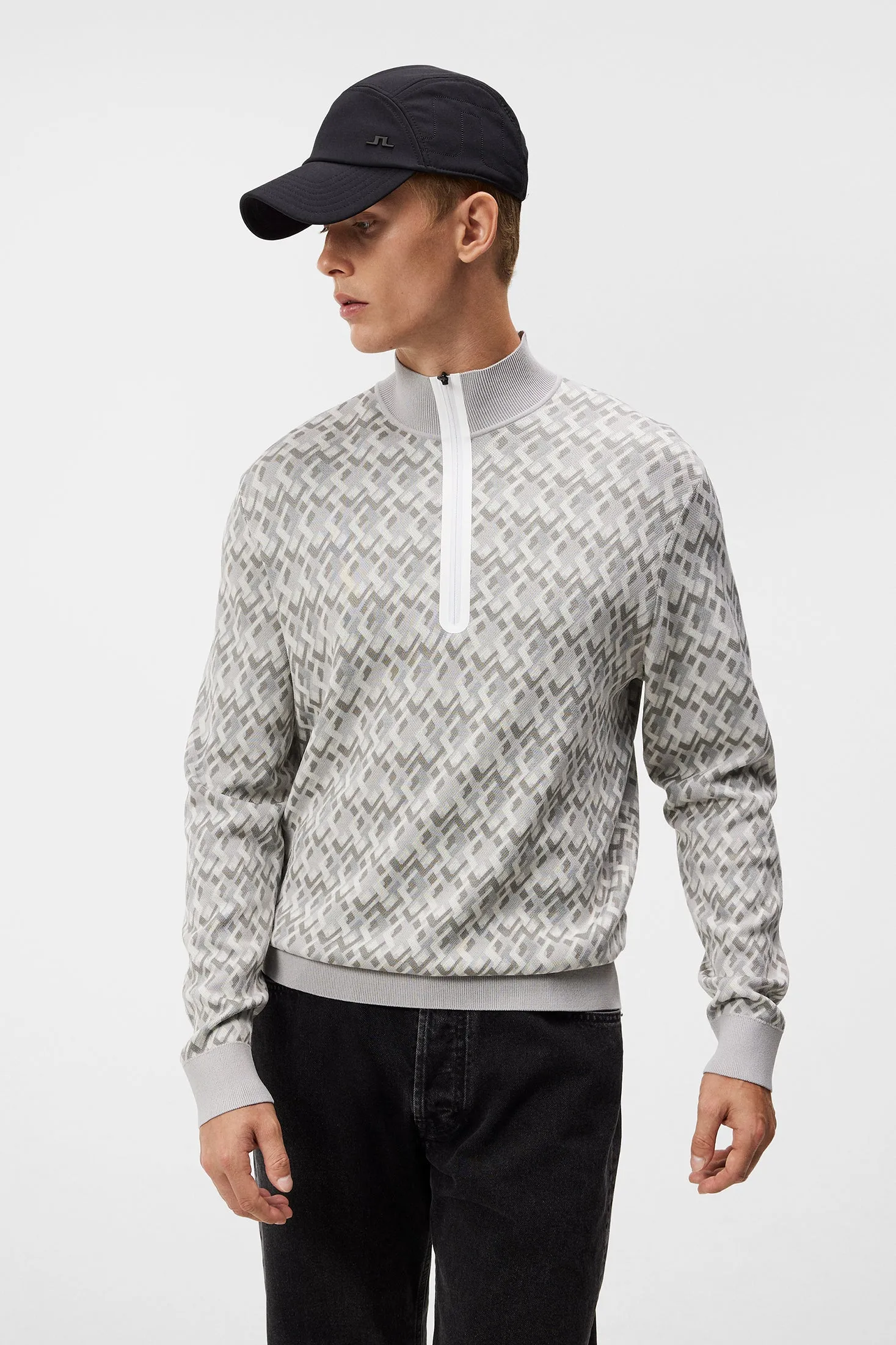 Nate Knitted Sweater / JL Micro Bridge Grey