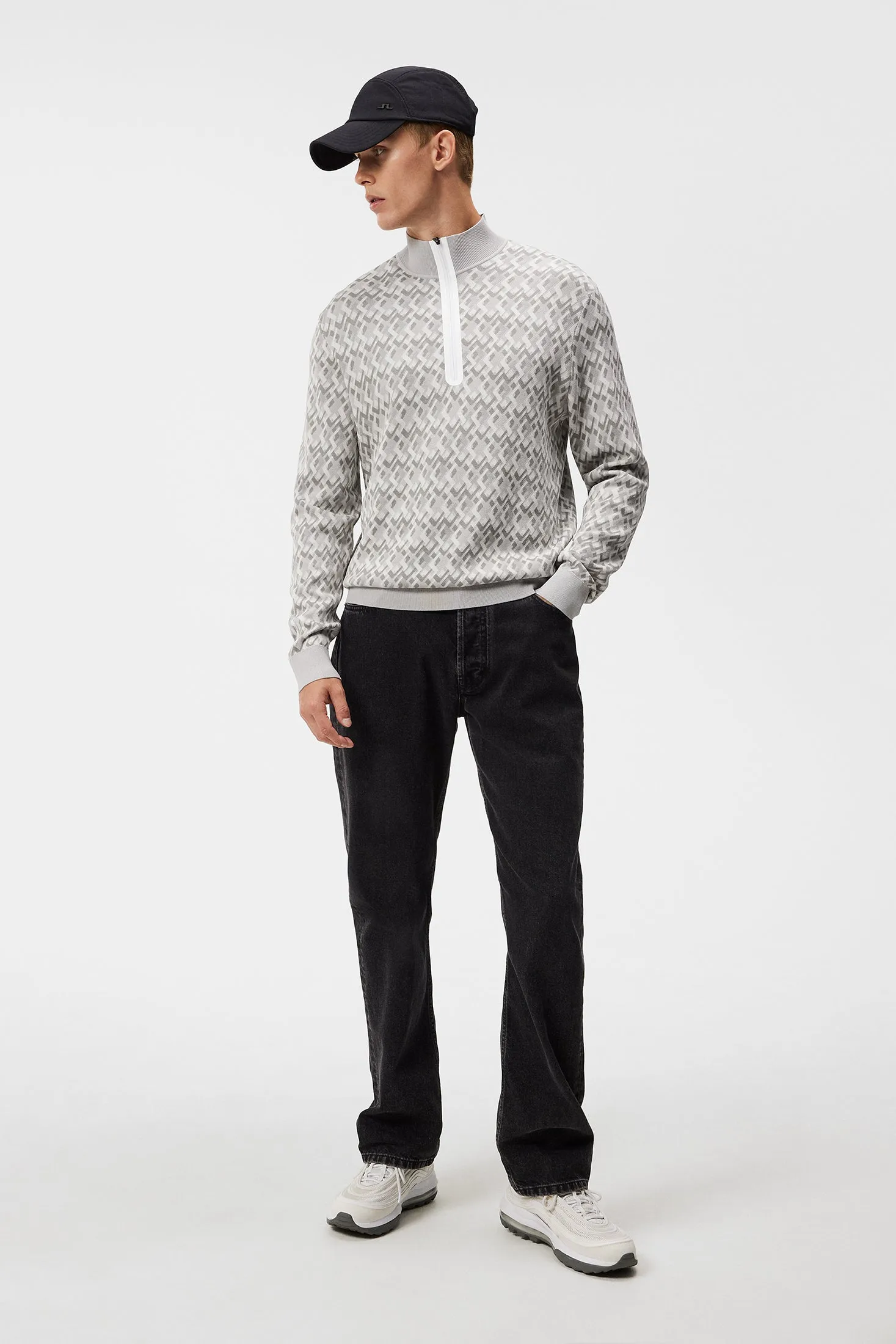 Nate Knitted Sweater / JL Micro Bridge Grey