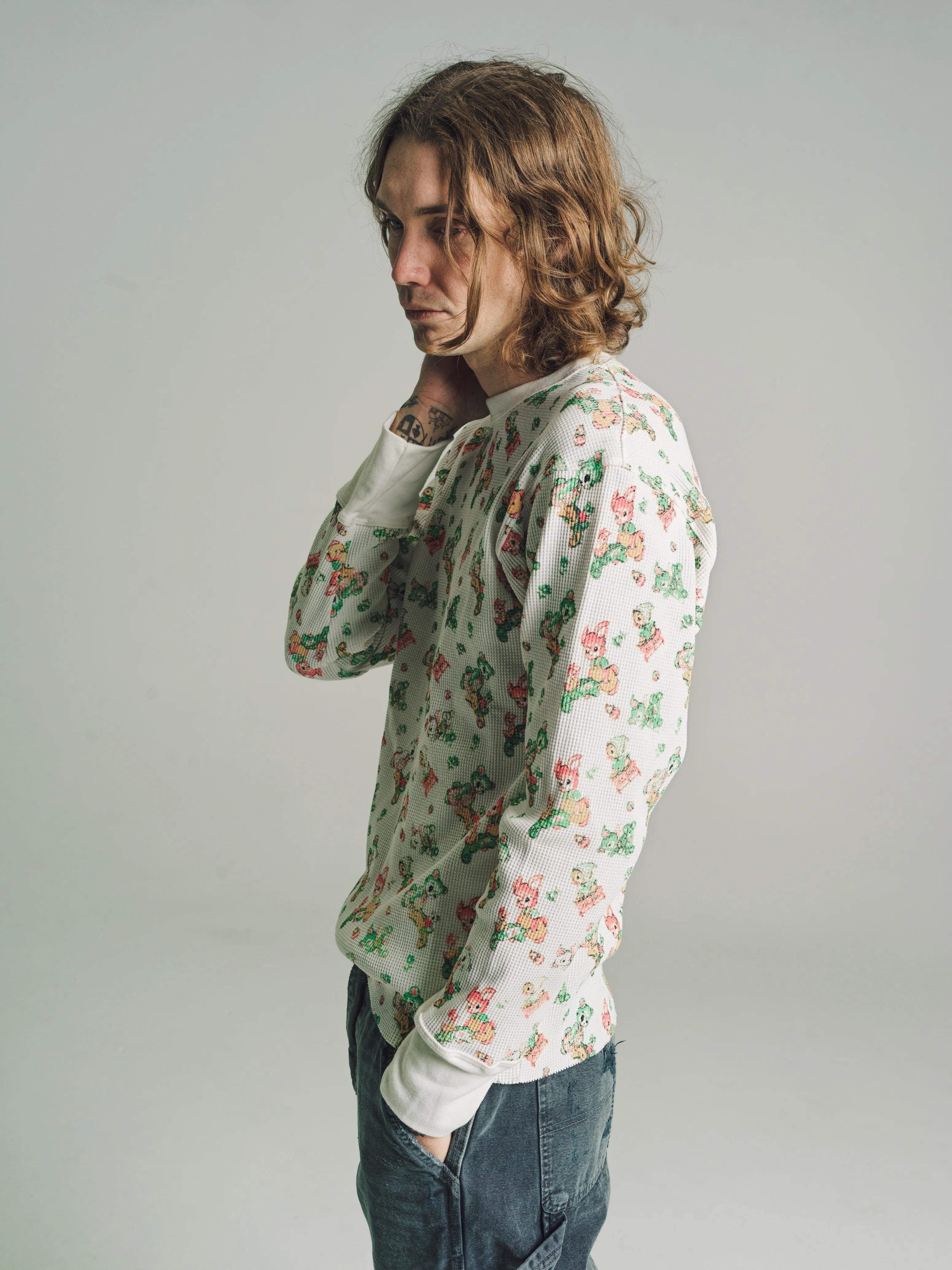 Natural & Multi Nosebleeds/Bruises Thermal Longsleeve