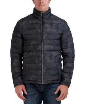 Nautica Men's Reversible Quilted Jacket Coat Black Large