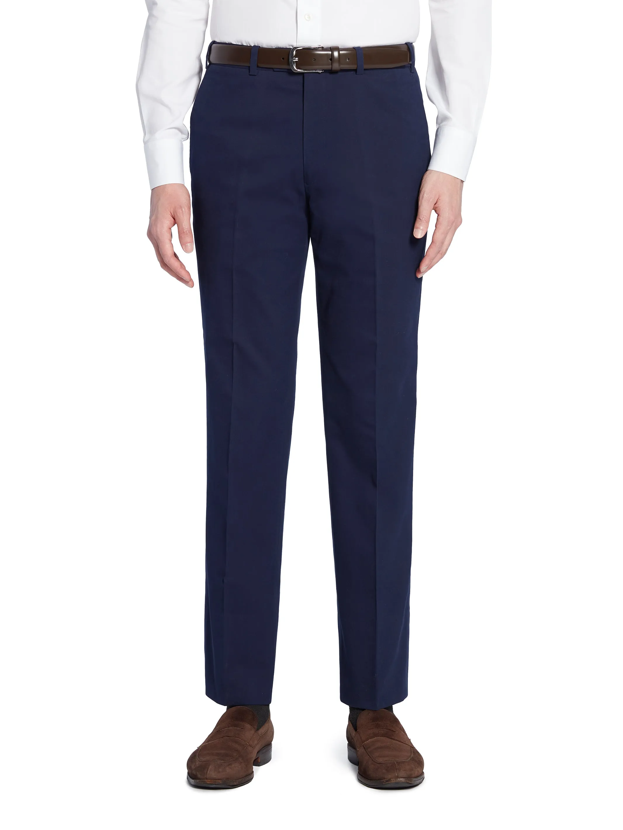 Navy Cotton Twill Trousers - Model 08 (SLIM)