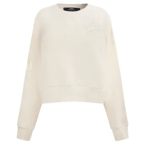 NFL DETROIT LIONS NEUTRAL WOMEN'S CREWNECK (EGGSHELL)