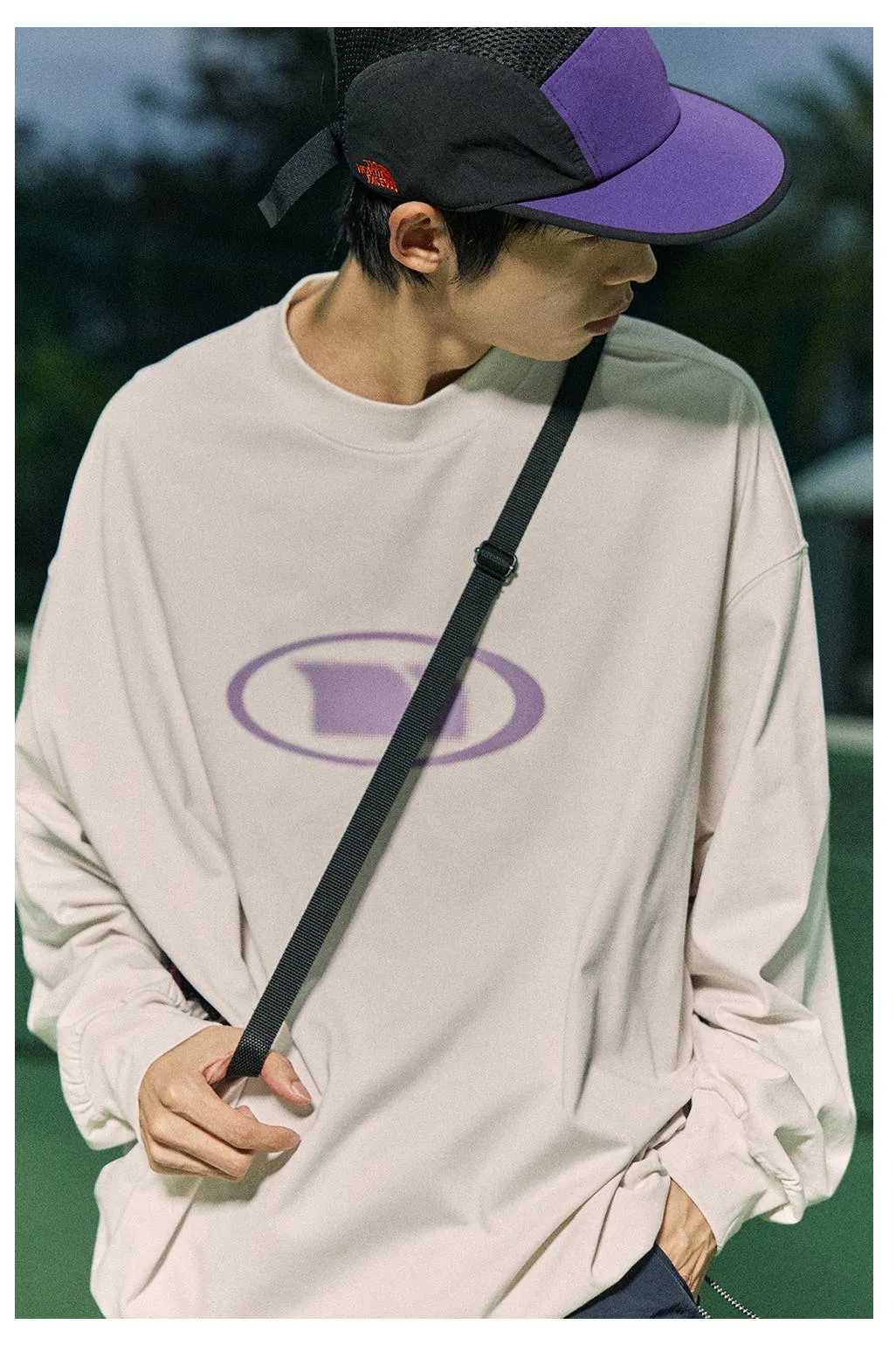 NORYBRAND ドローストリングヘムロングスリーブTシャツ NGA002