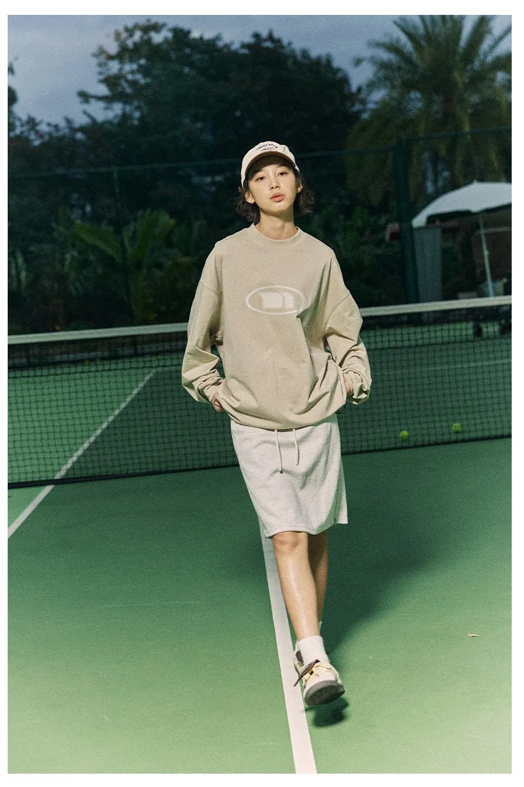 NORYBRAND ドローストリングヘムロングスリーブTシャツ NGA002