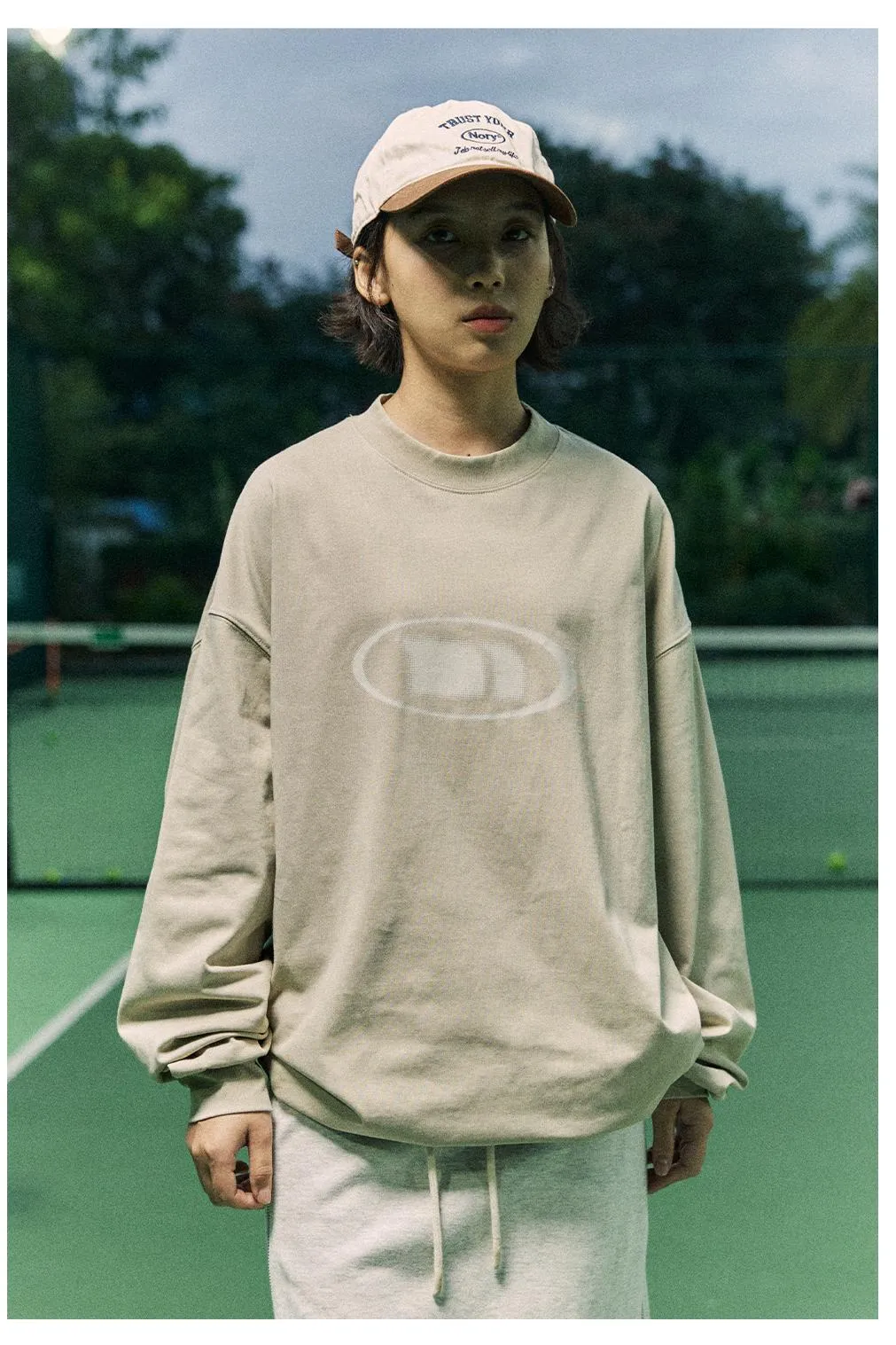 NORYBRAND ドローストリングヘムロングスリーブTシャツ NGA002