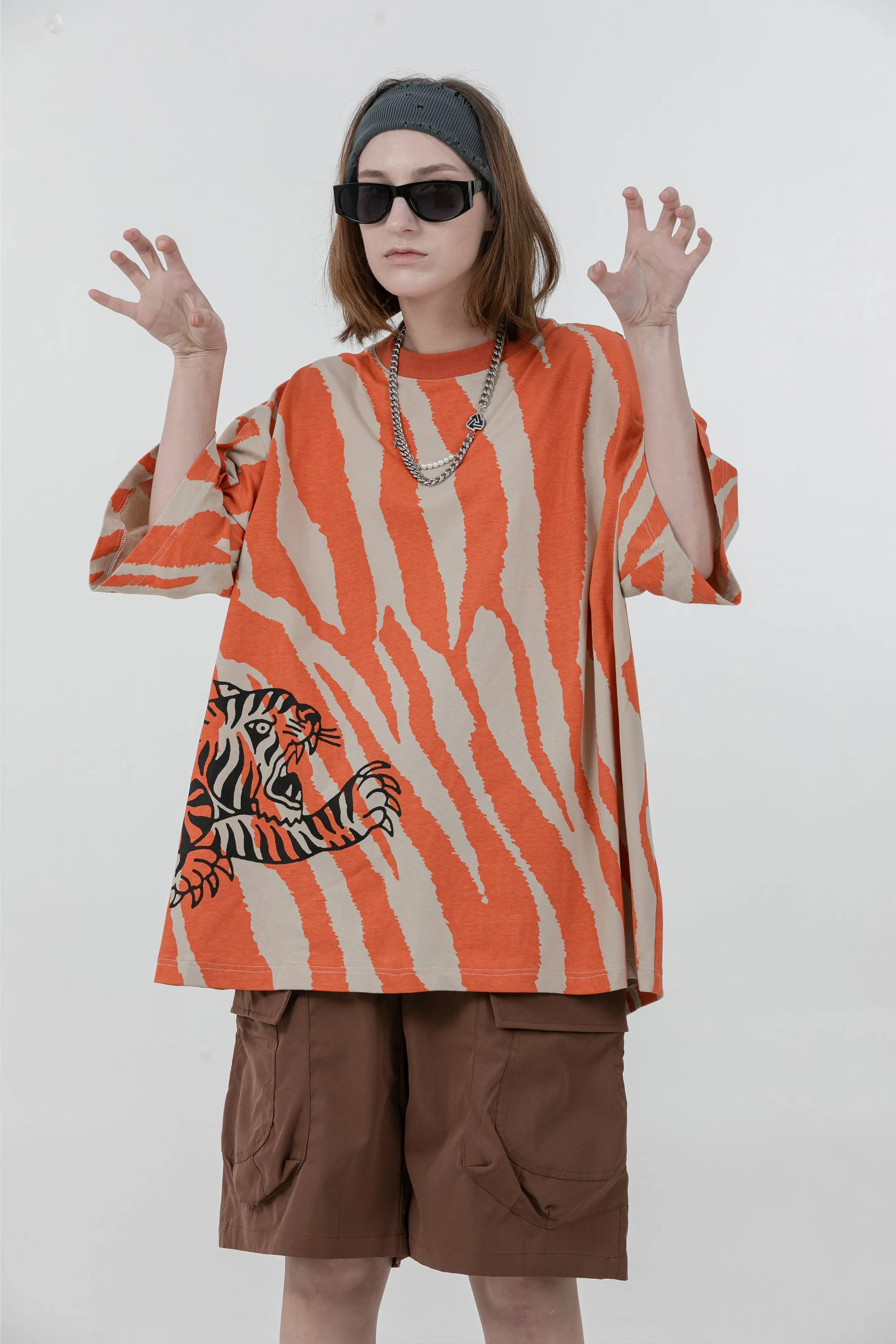 ORANGE TIGER tee