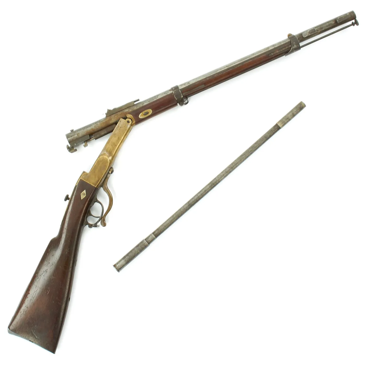 Original 19th Century Early Experimental Breech Loader - Smooth Bore with Rifled Barrel Insert