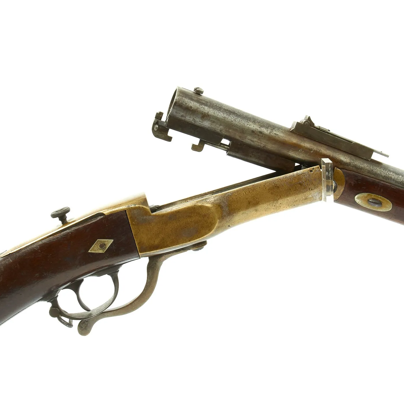 Original 19th Century Early Experimental Breech Loader - Smooth Bore with Rifled Barrel Insert