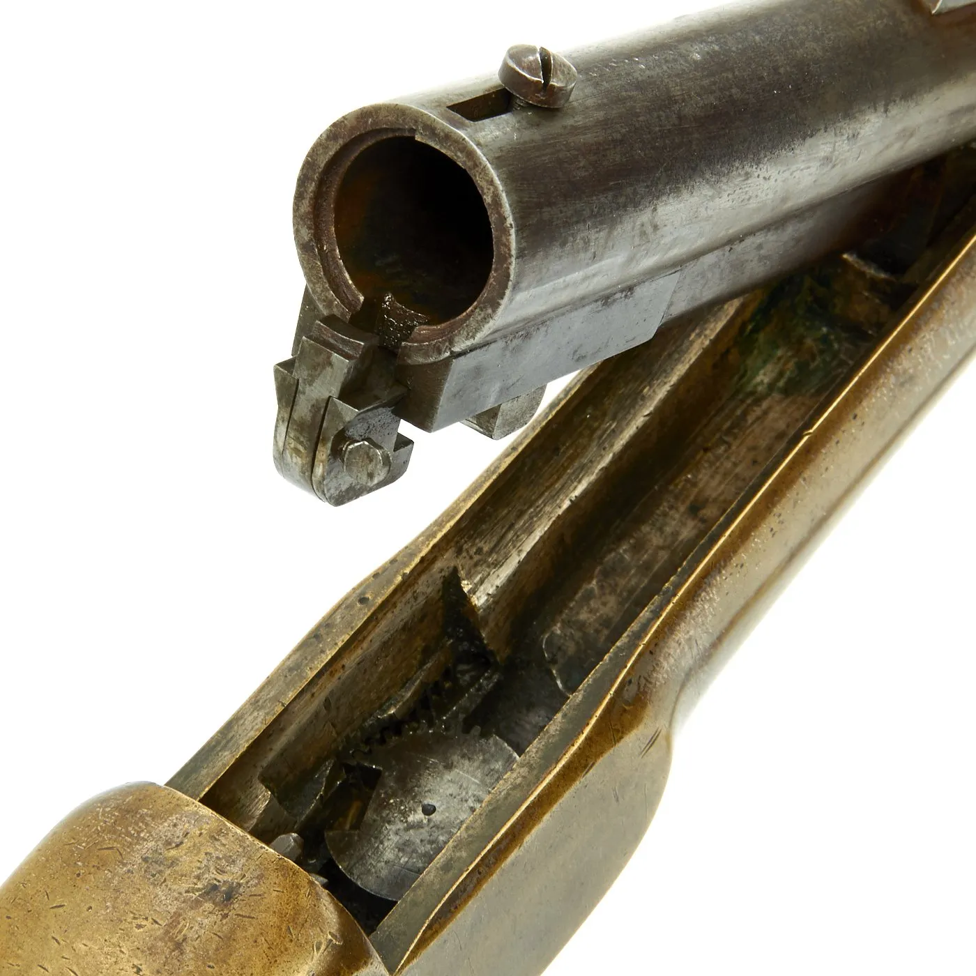 Original 19th Century Early Experimental Breech Loader - Smooth Bore with Rifled Barrel Insert