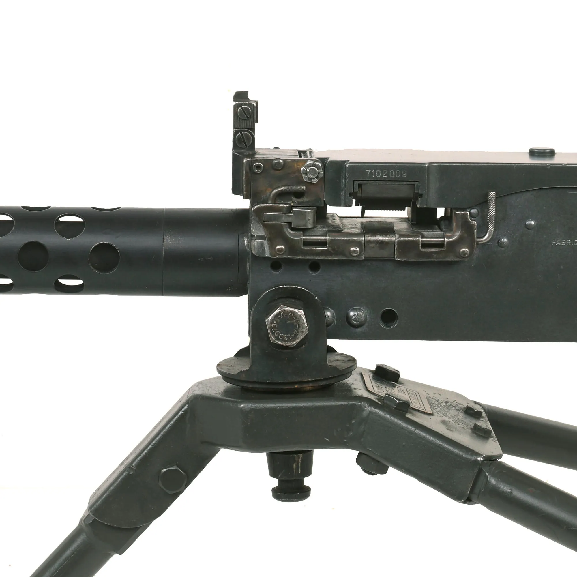 Original Belgian FN30 Israeli Contract Browning MG with Issue Tripod