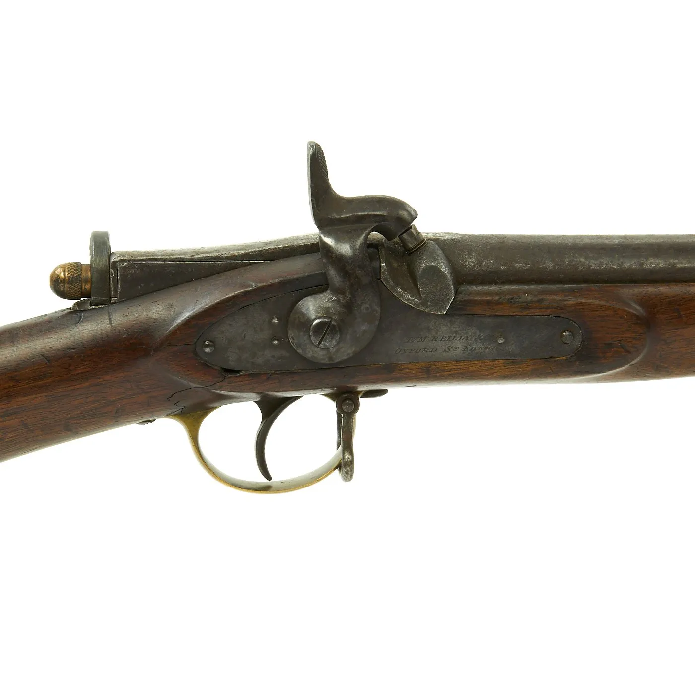 Original British Experimental Green Brother's Patent .577 Breech Loading Carbine by E.M. Reilly c. 1864