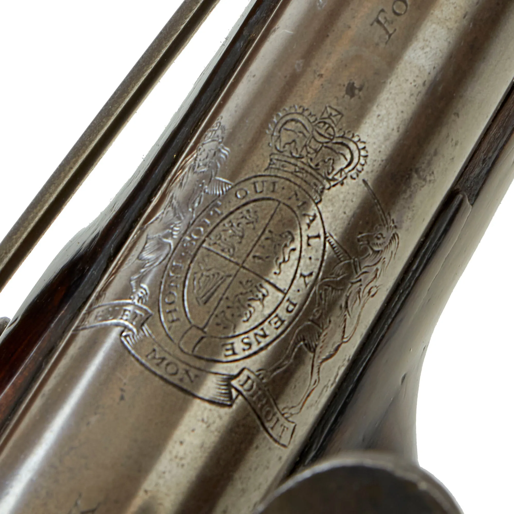 Original British Napoleonic P-1796 Heavy Dragoon Pistol by Henry Nock with Internal Hammer & Pan Shield Marked “For His Majesty’s Royal Marines” - Possibly Experimental & Unique