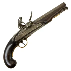 Original British Napoleonic P-1796 Heavy Dragoon Pistol by Henry Nock with Internal Hammer & Pan Shield Marked “For His Majesty’s Royal Marines” - Possibly Experimental & Unique
