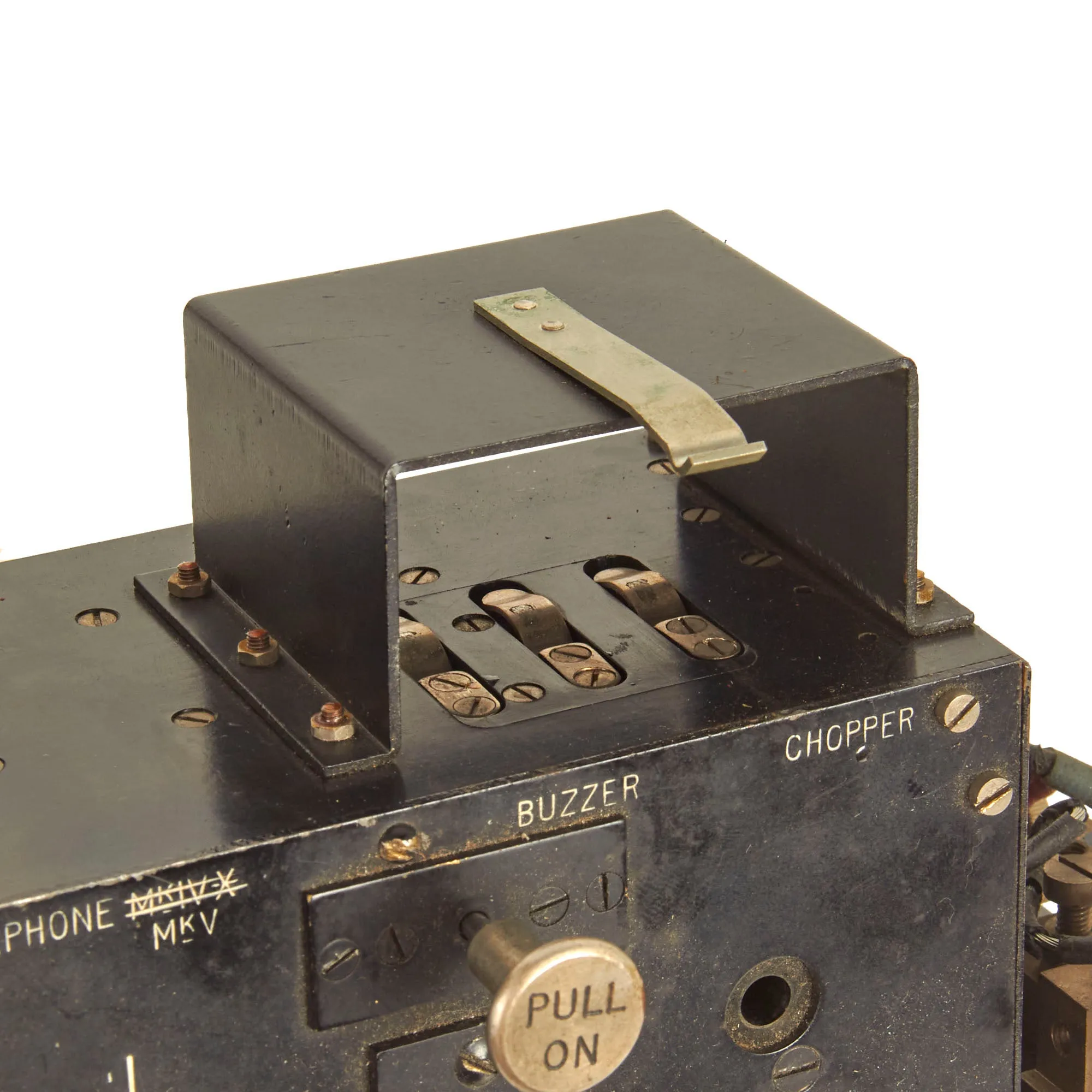 Original British WWII US Issue Fullerphone Modified Mk V Portable Telegraph Signaling Device With Mk II Case
