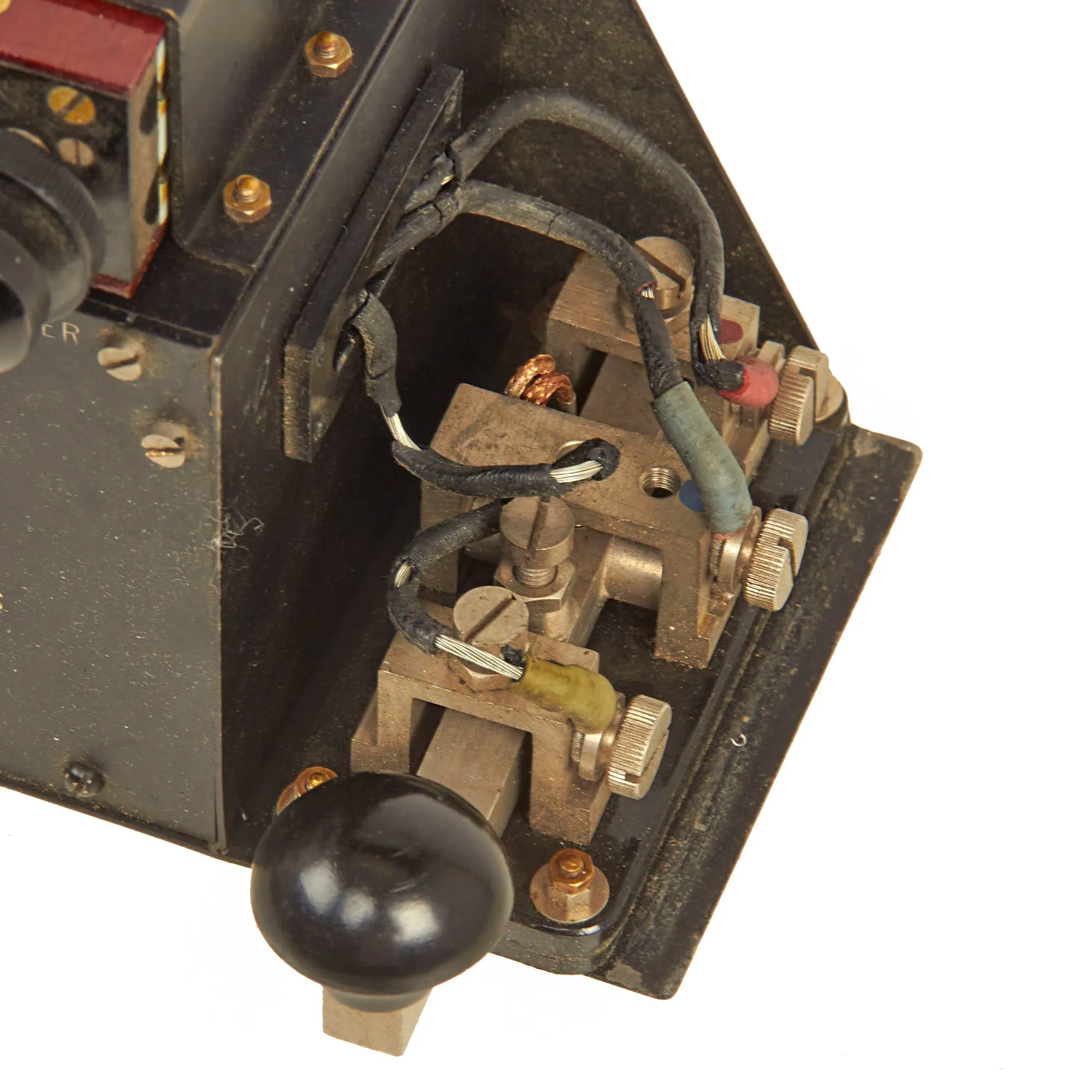 Original British WWII US Issue Fullerphone Modified Mk V Portable Telegraph Signaling Device With Mk II Case