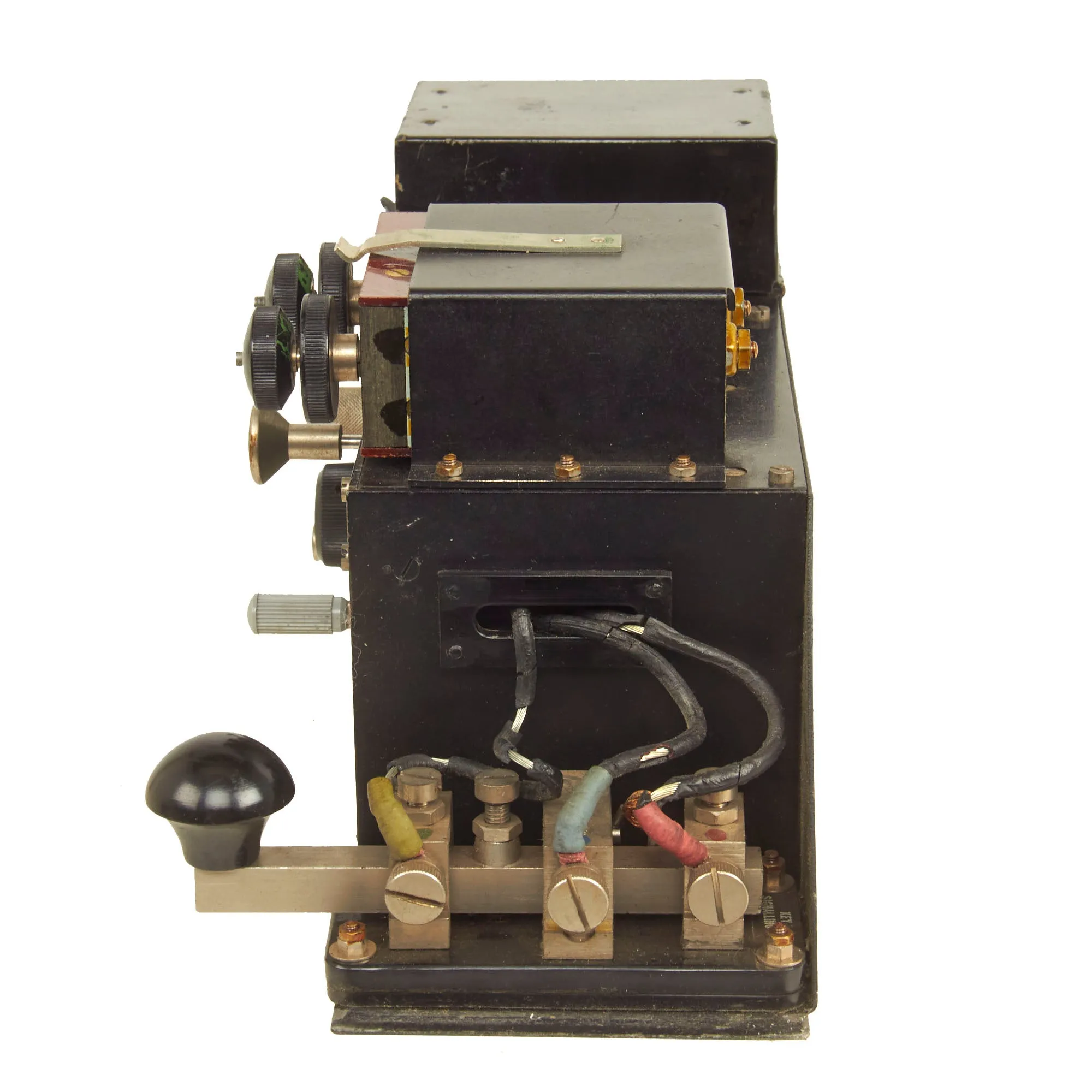 Original British WWII US Issue Fullerphone Modified Mk V Portable Telegraph Signaling Device With Mk II Case