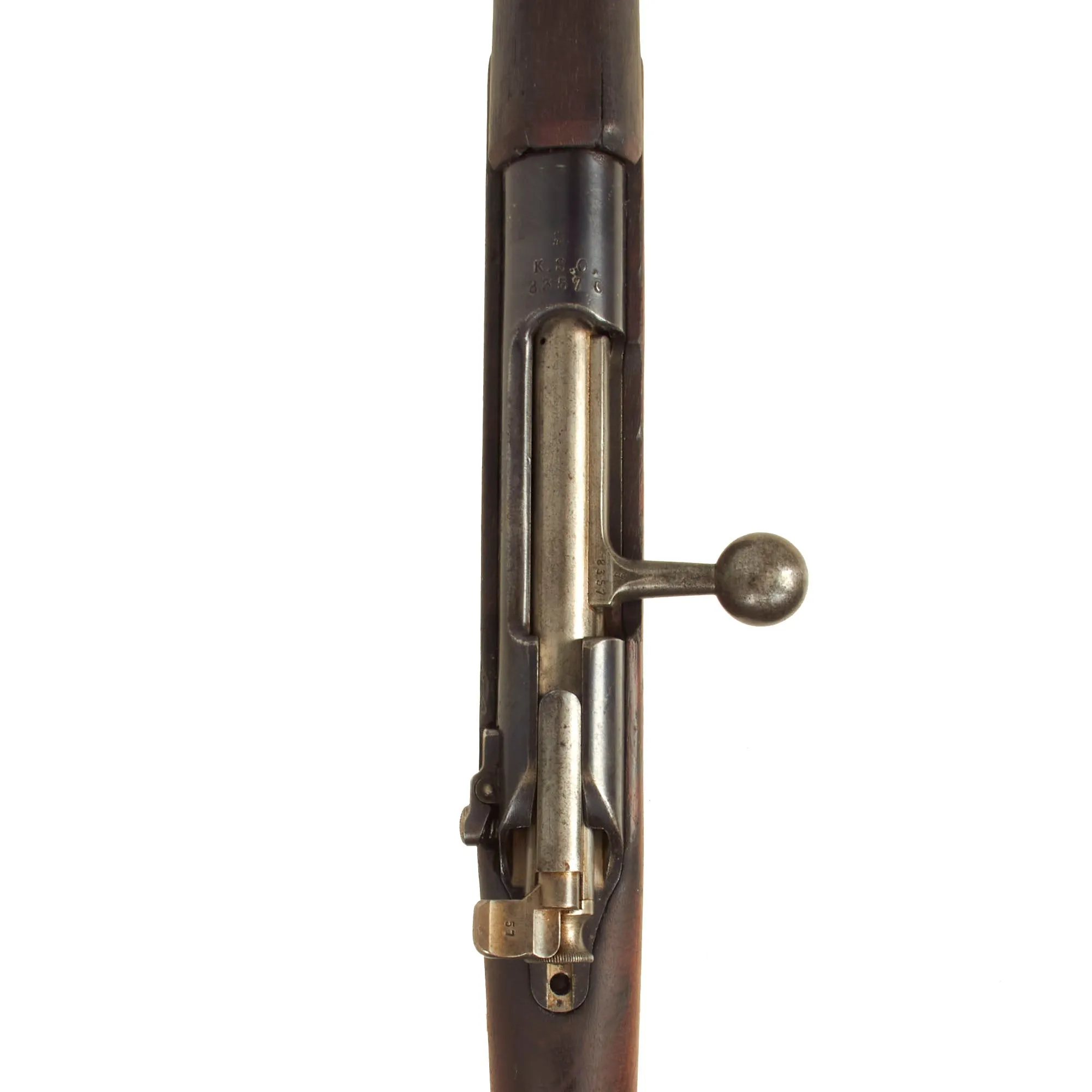 Original Dutch Pre-WWI Geweer M. 95 Mannlicher Rifle by ŒWG Steyr Converted to K.S.O. .22 Trainer - Serial 8357C - Dated 1896