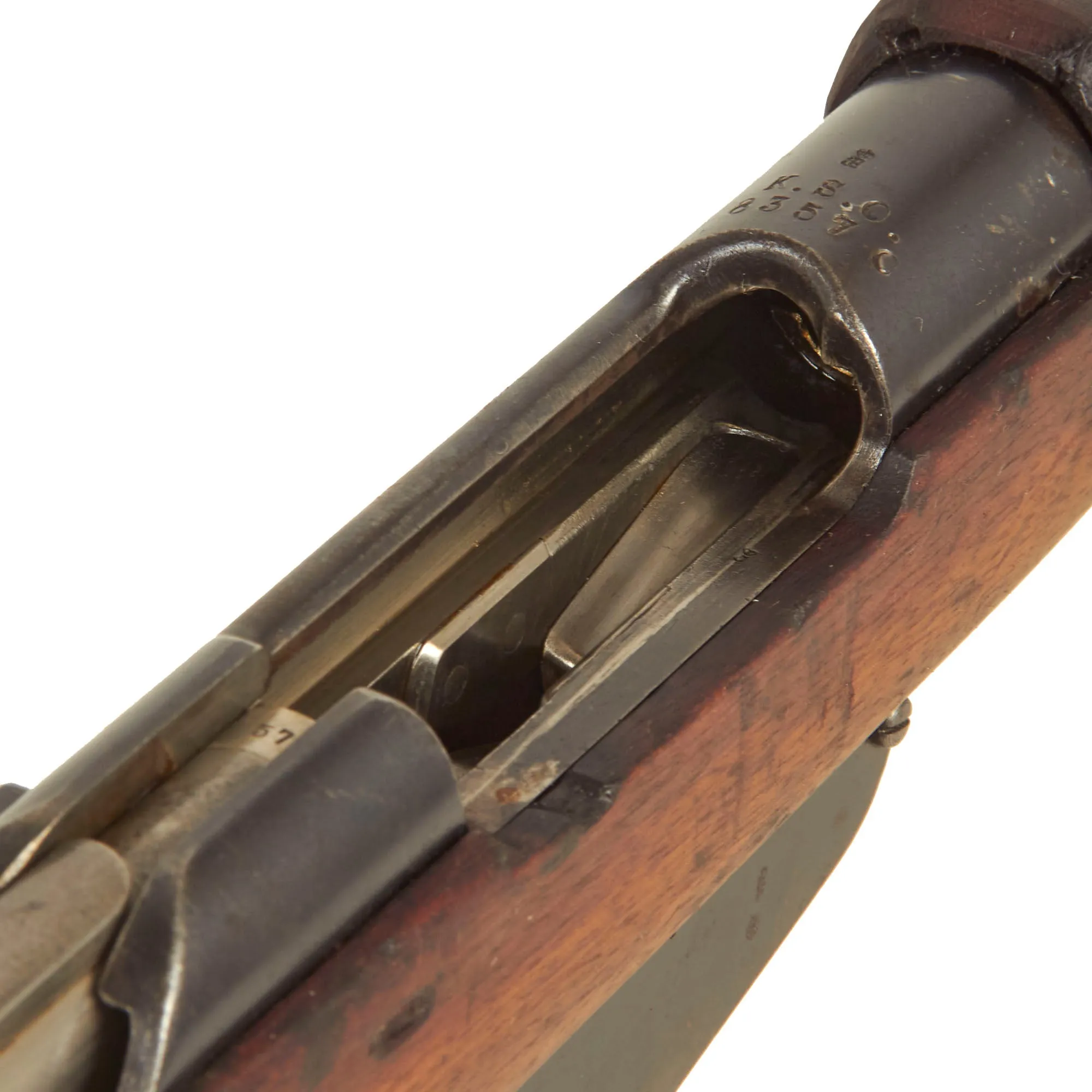 Original Dutch Pre-WWI Geweer M. 95 Mannlicher Rifle by ŒWG Steyr Converted to K.S.O. .22 Trainer - Serial 8357C - Dated 1896