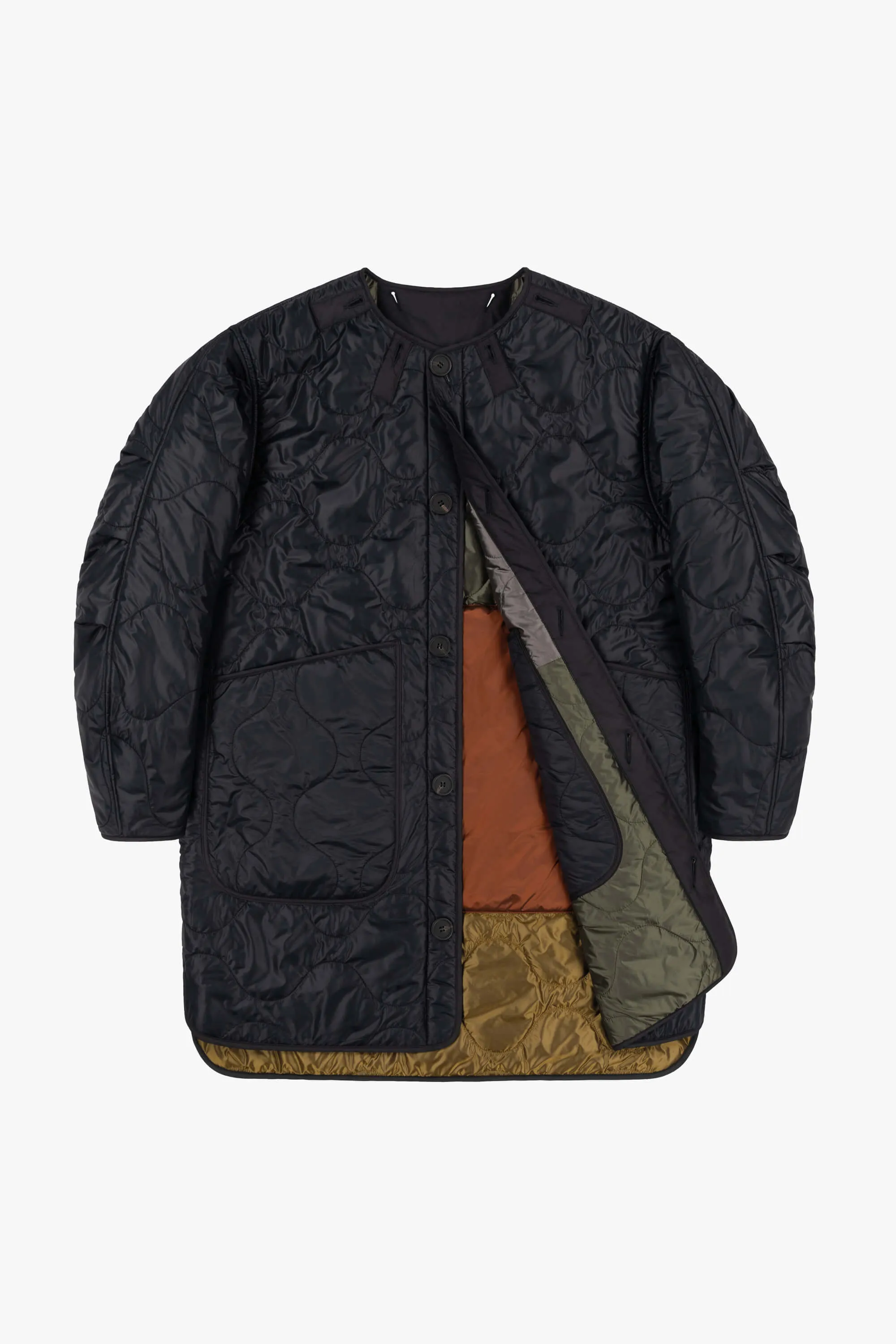 Patchwork Signature Quilt Jacket - Granite / Black