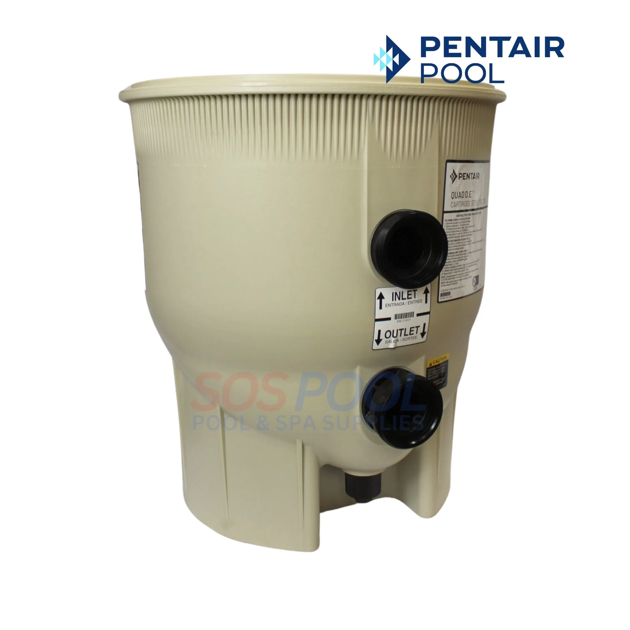 Pentair Bottom Tank Assembly For Quad DE Pool Filter | 195999