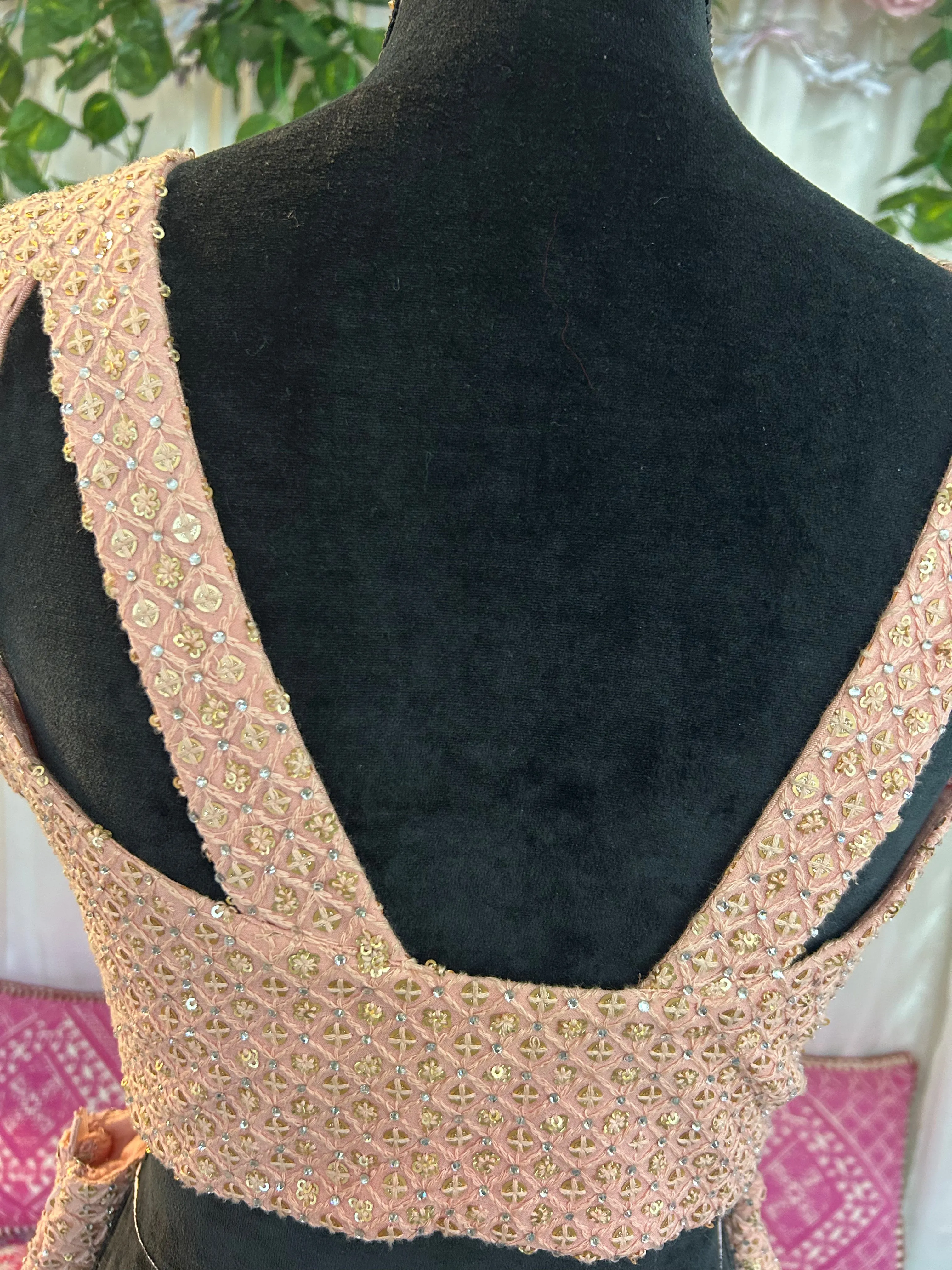 Pink Sharara Set with Cape