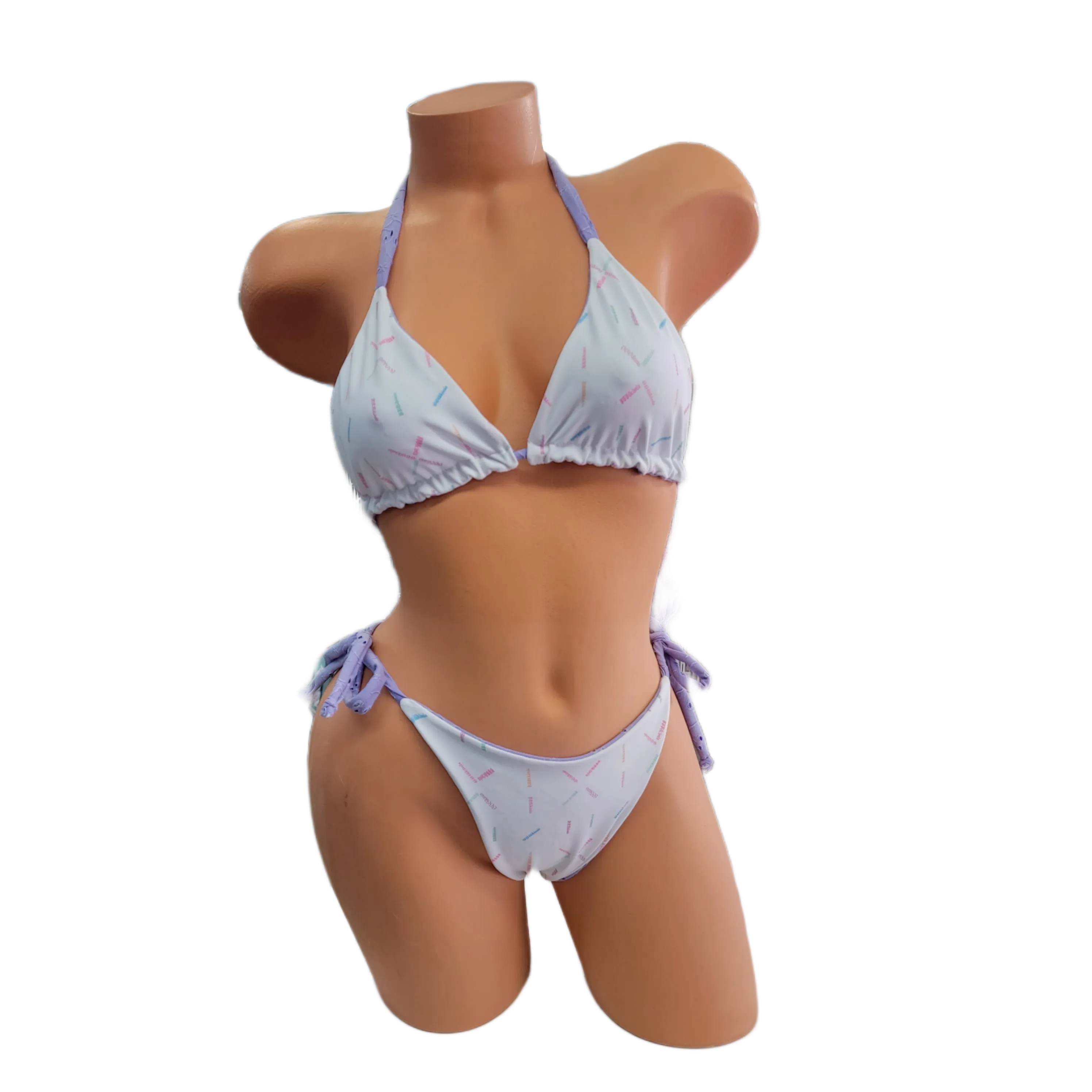 Poolside Pastel Lavender Triangle Top