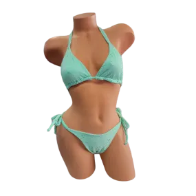 Poolside Pastel Mint Triangle Top
