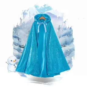 Princess Cloak - Hooded Cape Cloak with Accessories, Elsa, Ariel, and Rapunzel Inspired Gift Set