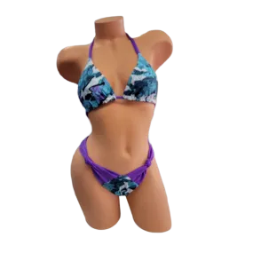 Purple Paisley Triangle Top