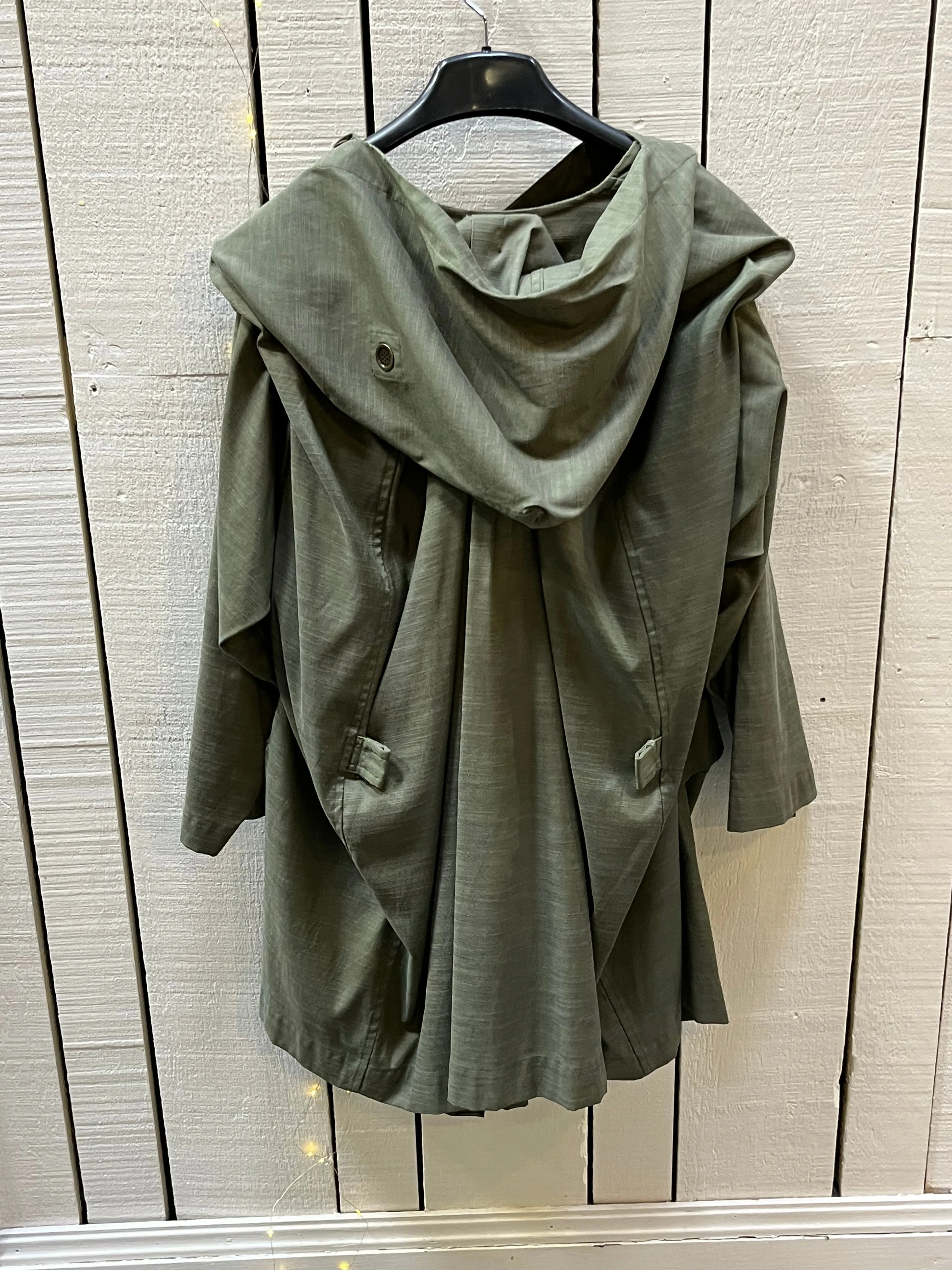 Rare Vintage 70’s Issey Miyake Cotton Oversized Jacket with Attached Vest, Made in Japan, Size Small