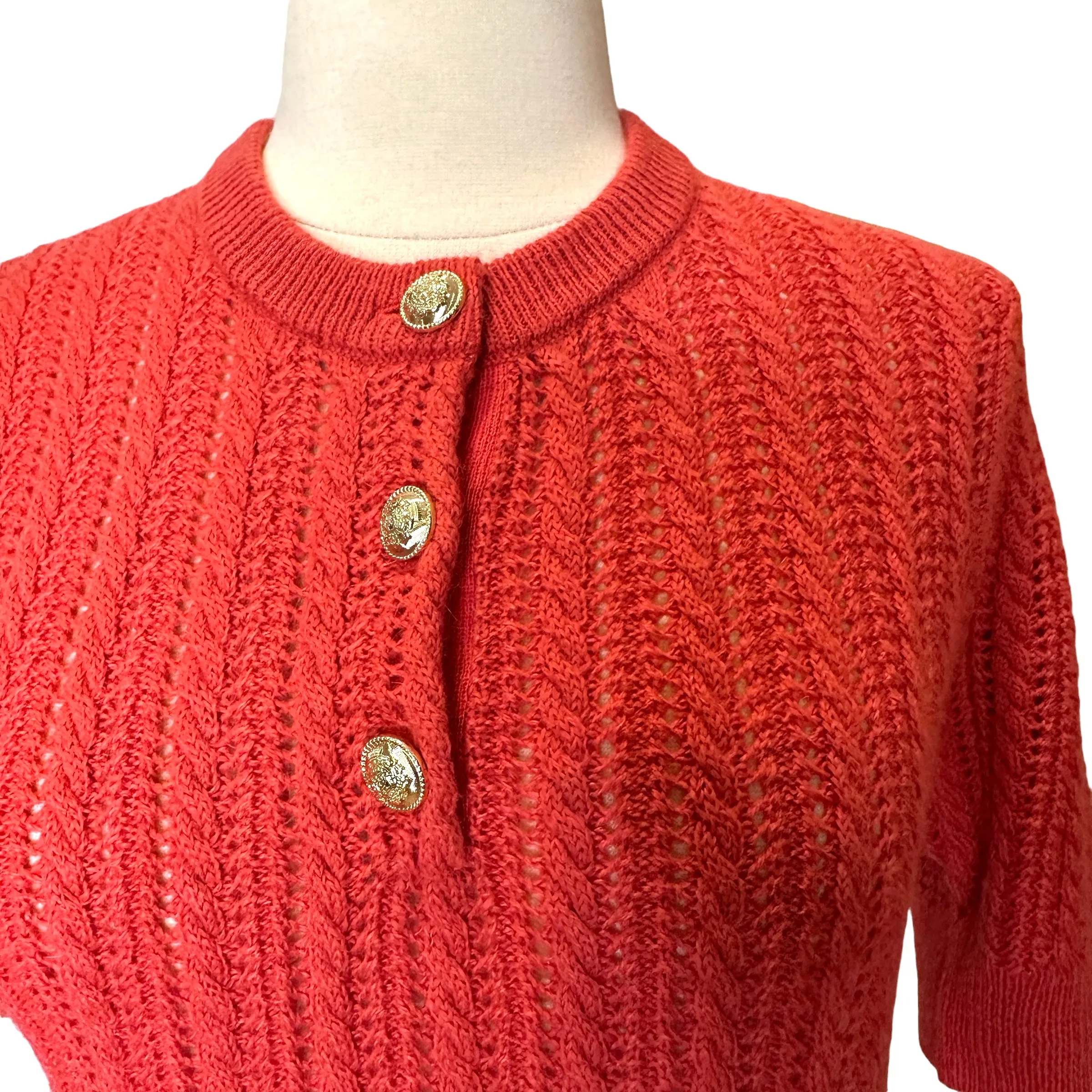 Red Knit Top - XS