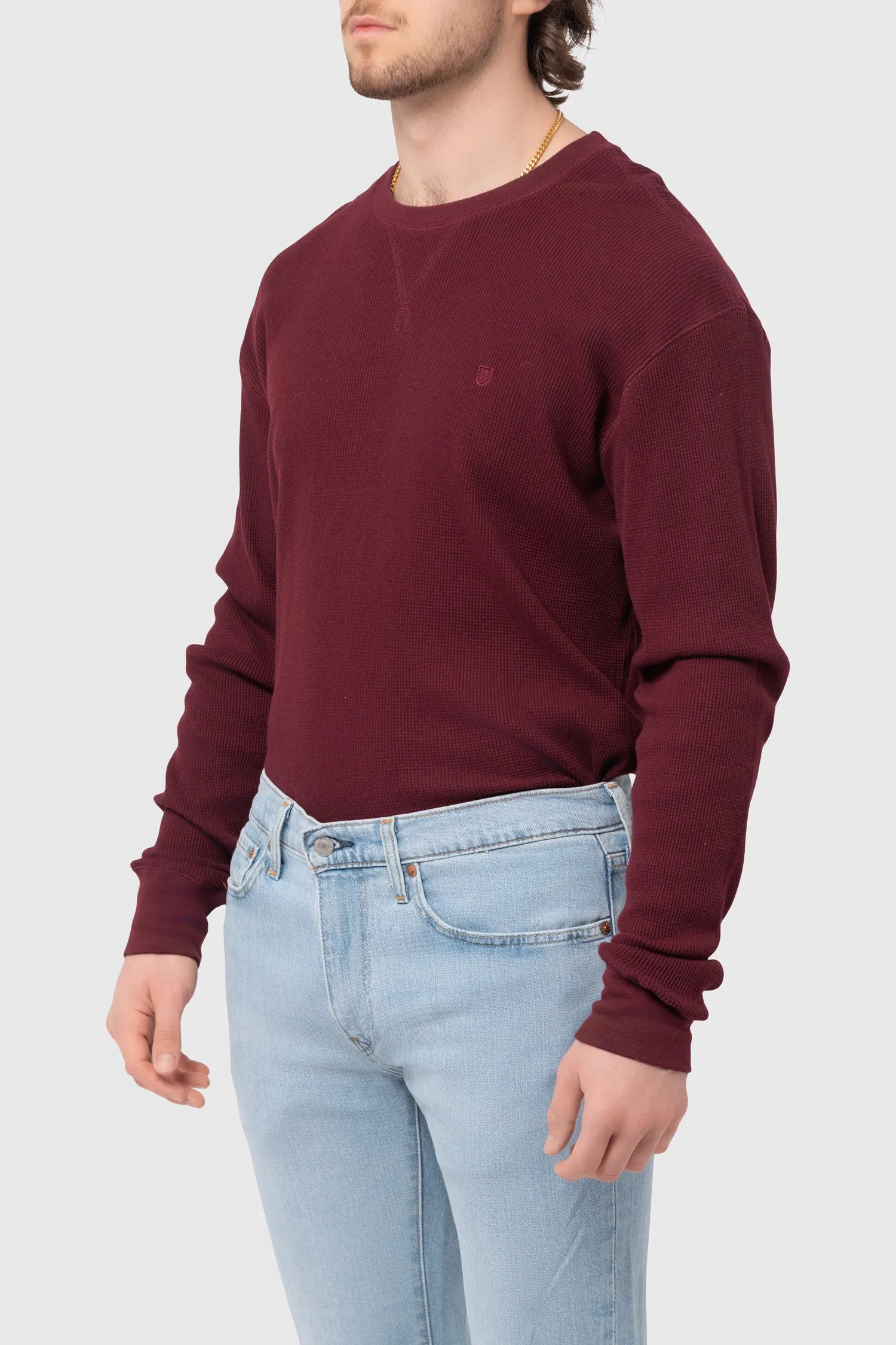 Reserve Thermal L/S Tee in Mahogany