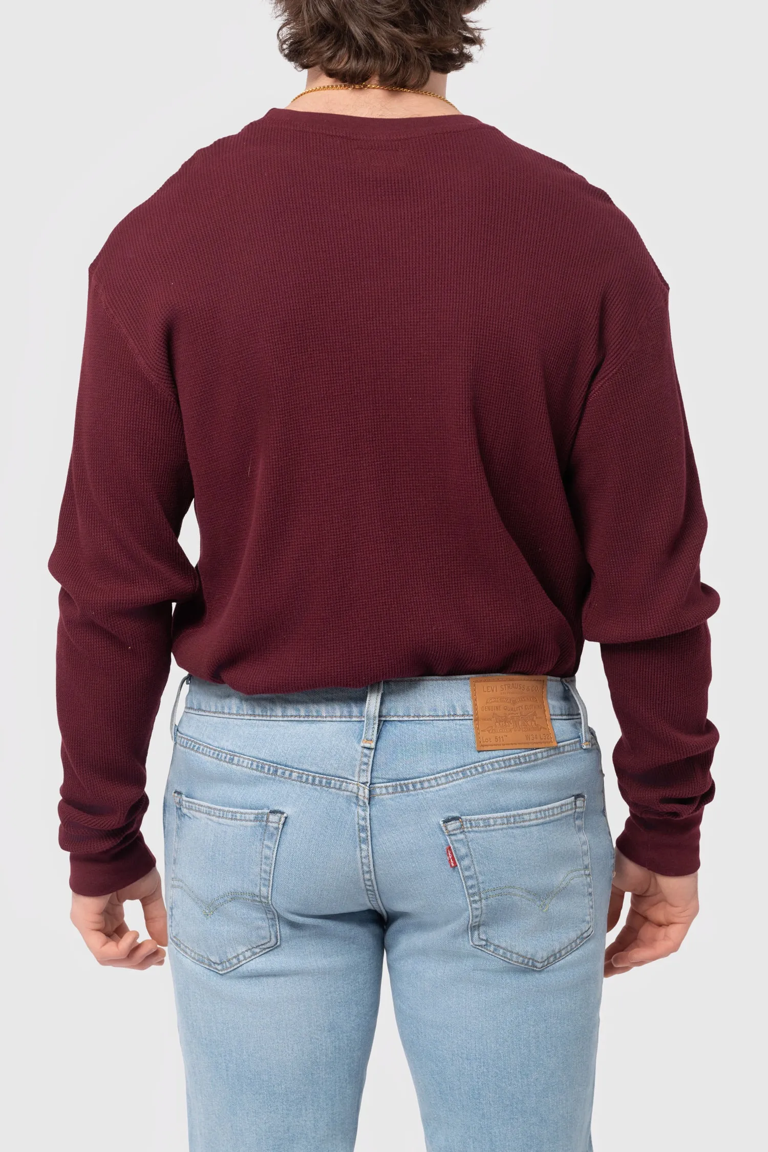 Reserve Thermal L/S Tee in Mahogany